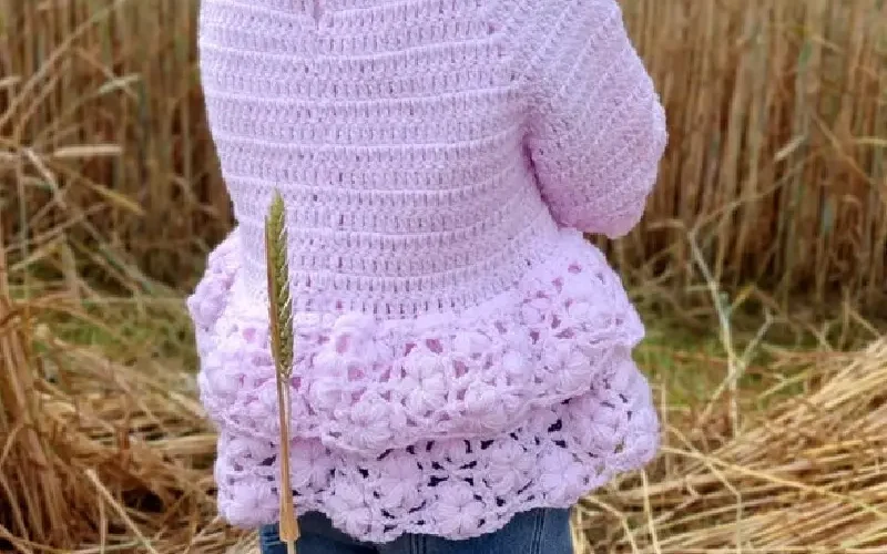 Beautiful Baby Sweater with Ruffle