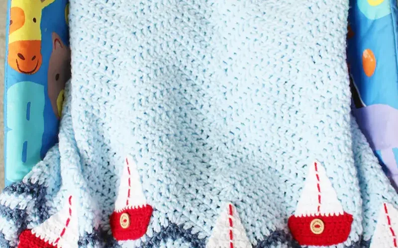 How to Crochet a Boat Baby Blanket